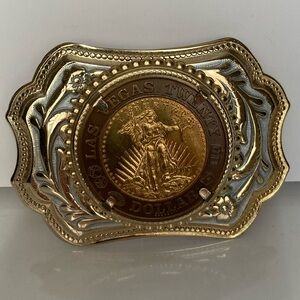 Vintage Las Vegas Western Belt Buckle